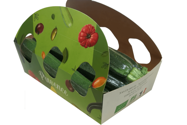 barquette carton ecoresponsable courgette