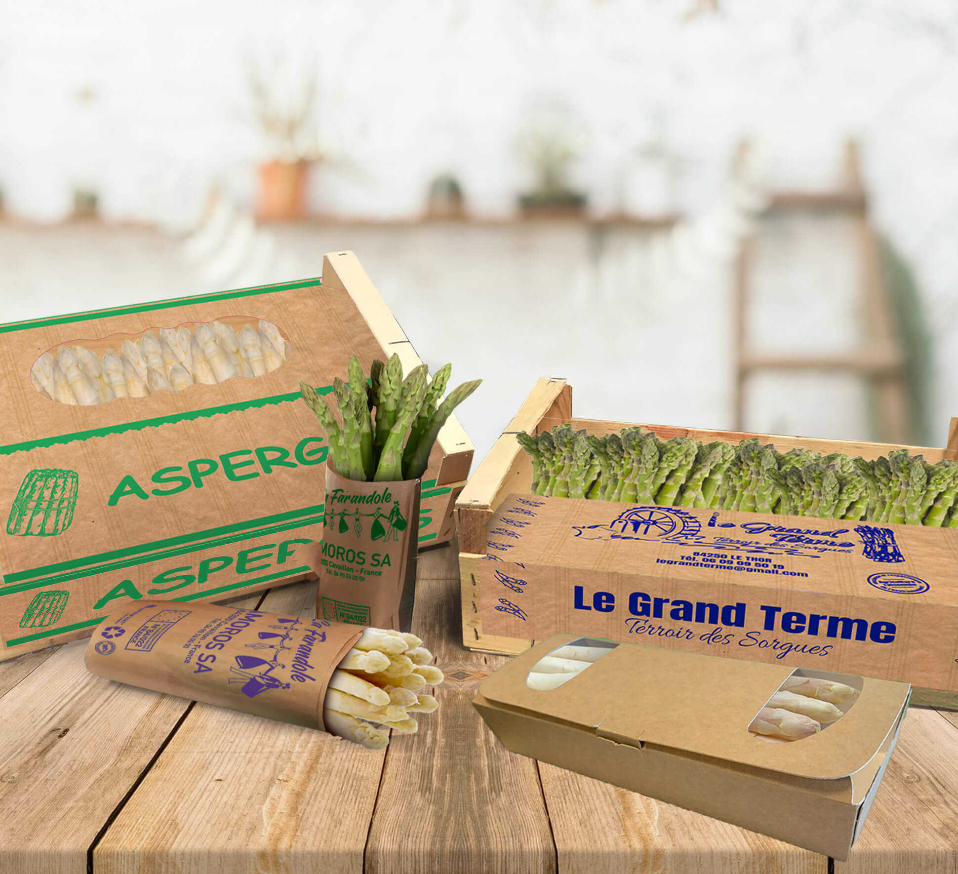 emballage pour asperge