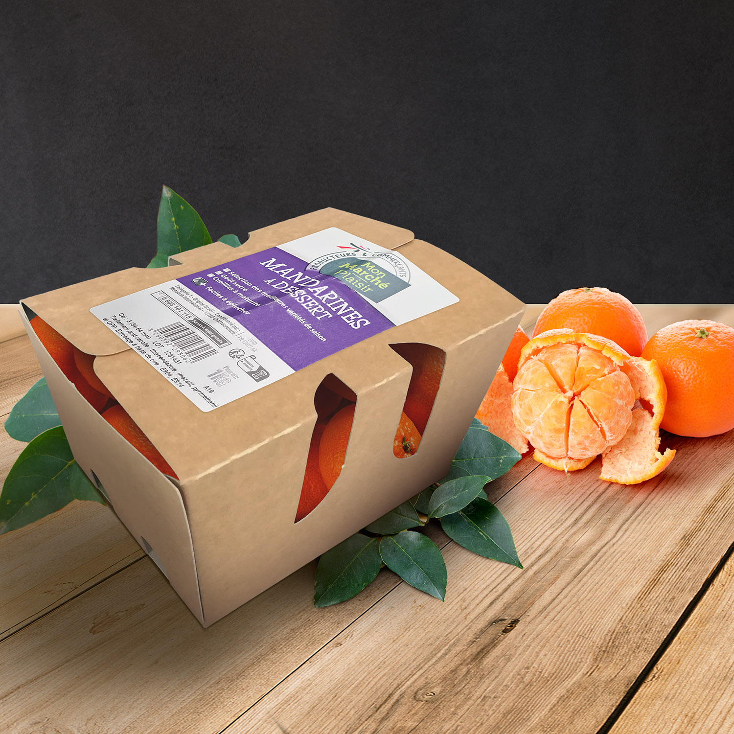 LA BARQUETTE CARTON MANDARINES / CLEMENTINES